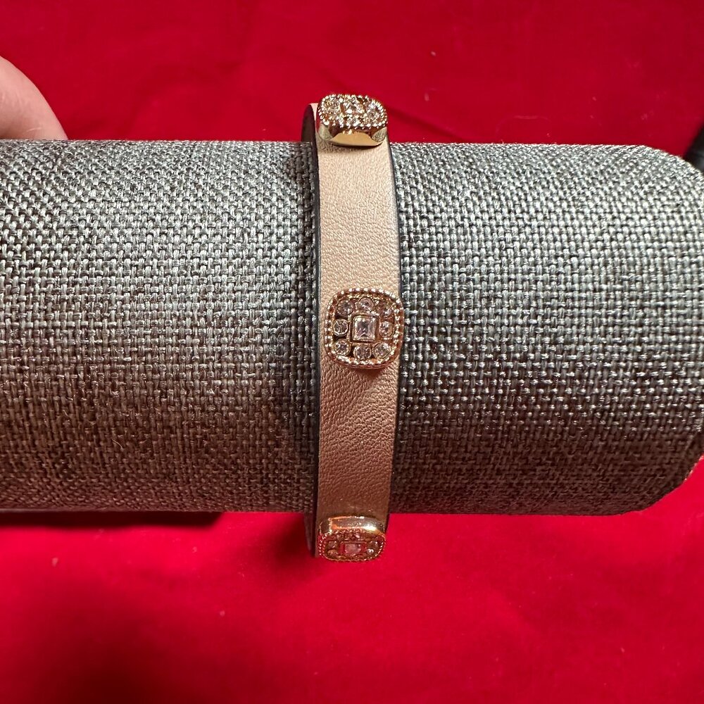 Park Lane Jewelry Merlin bracelet taupe Vegan bracelet with crystals NEW